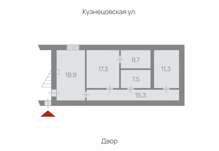 Помещение 80 кв.м на Кузнецовской ул.